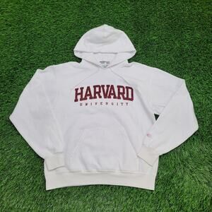 Champion Harvard-University Hoodie Medium 21x24 White